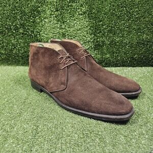 Peluso Napoli Brown Suede Chukka Ankle Dress Boots Mens Size US 11